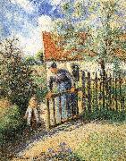 Camille Pissarro Mothers and children in the garden oil painting